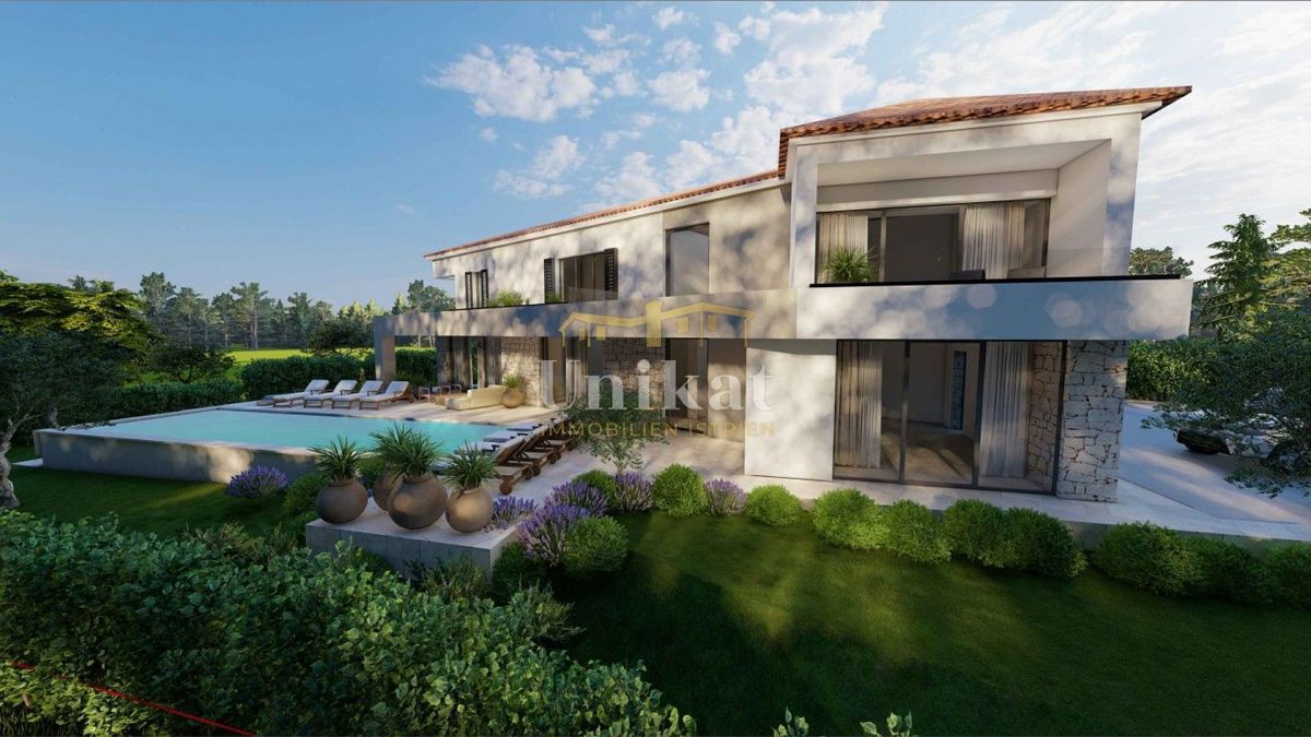 Moderna vila na edinstveni lokaciji, pogled na morje